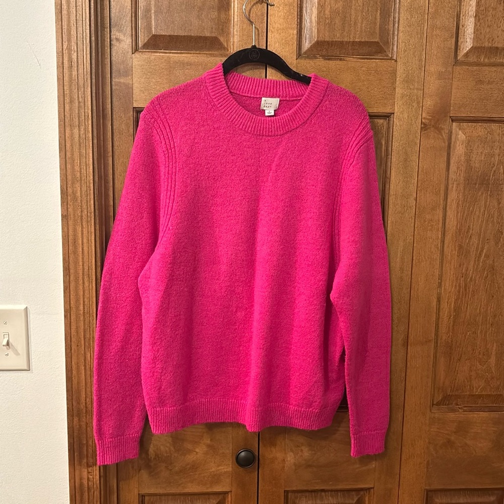Bright pink sweater